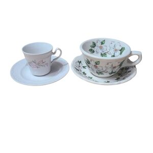 Apulum and Syracuse Floral Tea Cup and Saucer Set.